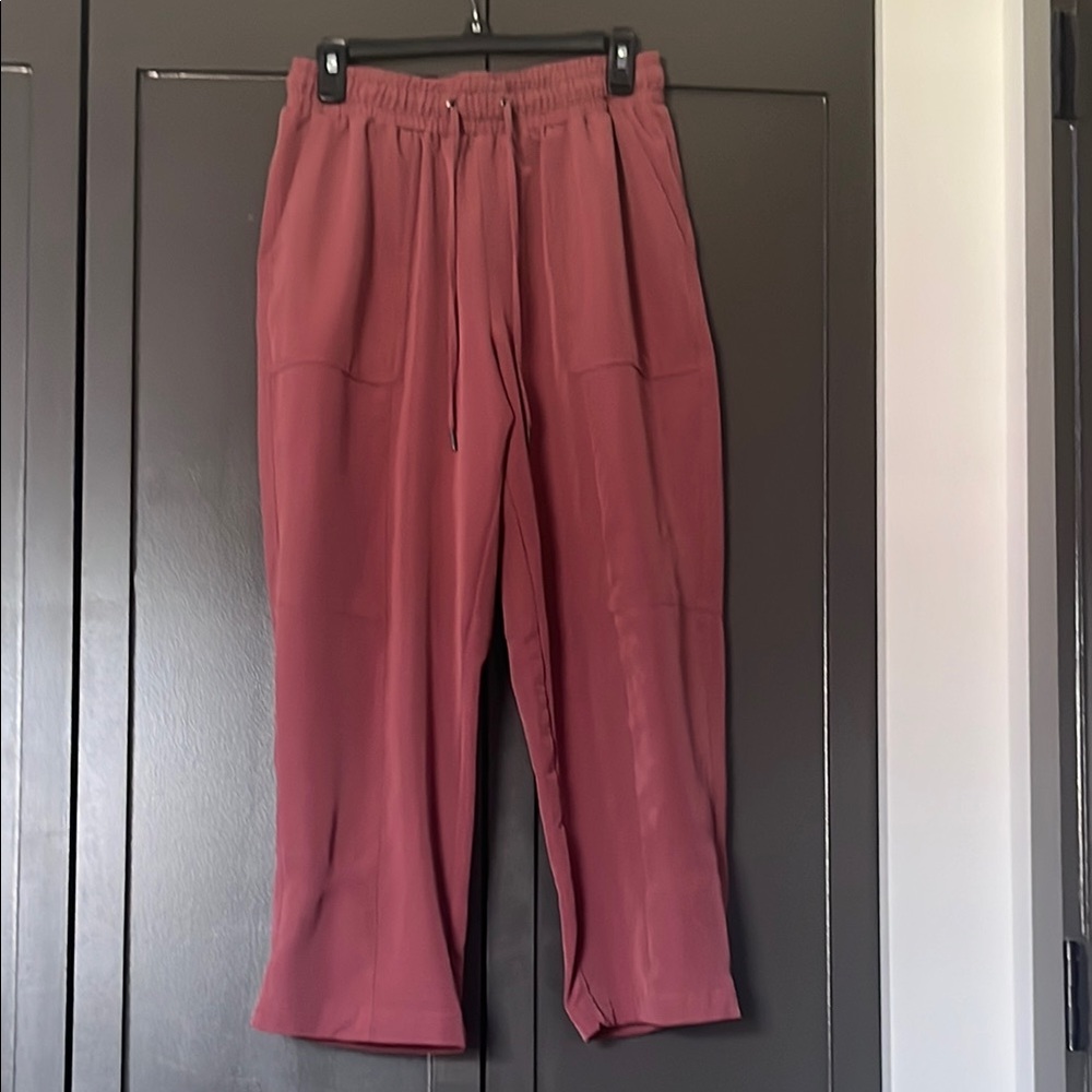 Mondetta Red Track Pants with Elastic Waistband